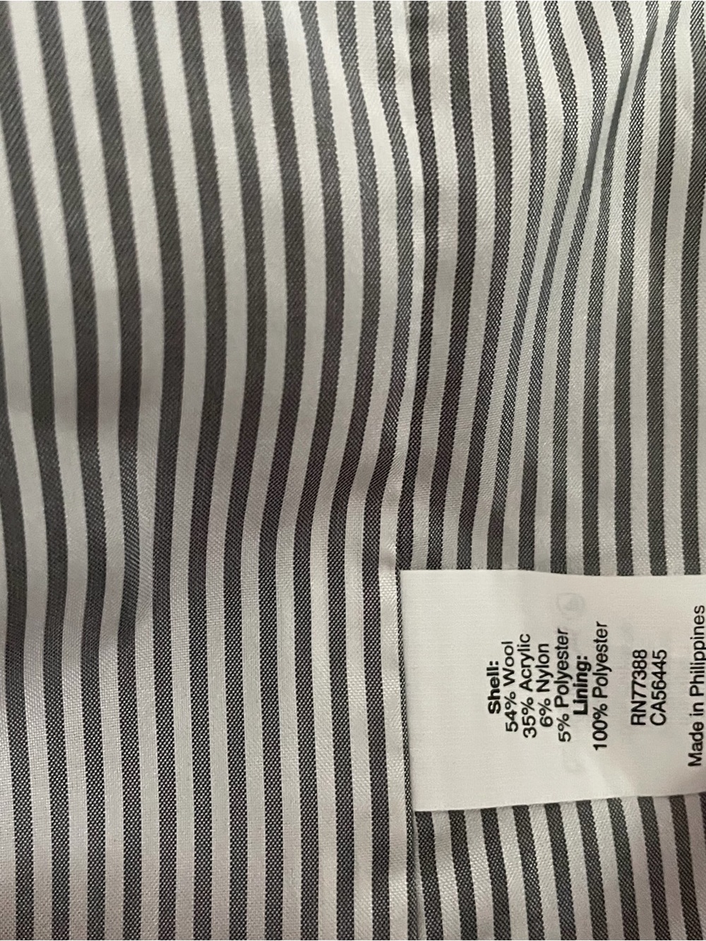 J. Crew tweed top coat size 4 gray black H1493 lined collared nwt - Picture 10 of 11